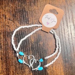 heart & turquois | anklet | 3 for $10